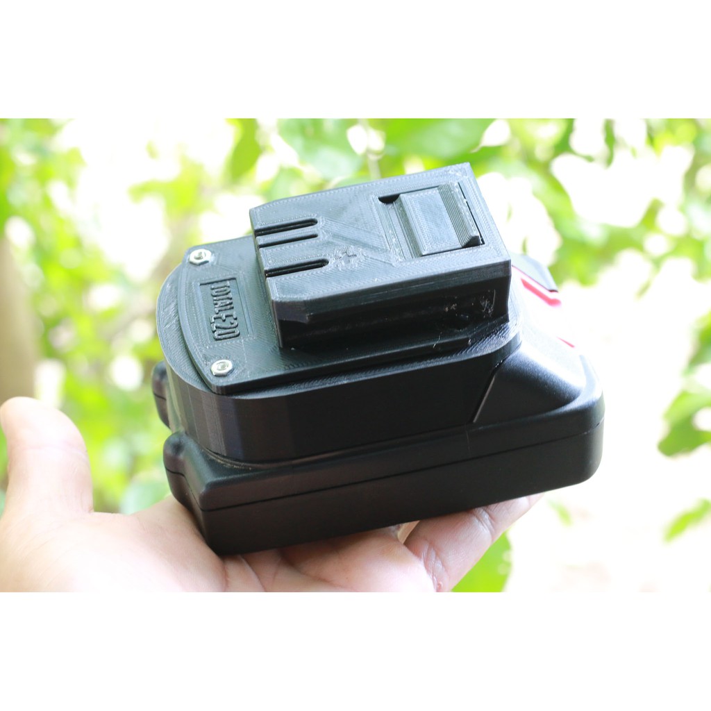 Ngàm chuyển pin Makita 18v cho máy Total E20
