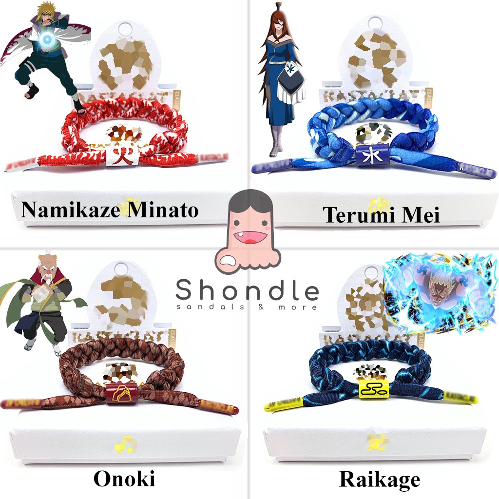 Vòng Tay SHONDLE Naruto 6 nhân vật [Tặng móc khoá + Full Box CC + Tag][Hình Thật]