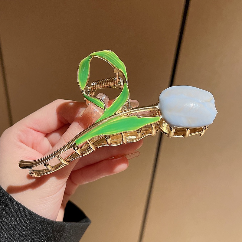 Kẹp Tóc Hoa Tulip Phong Cách Hàn Quốc Kiểu Mới 2022