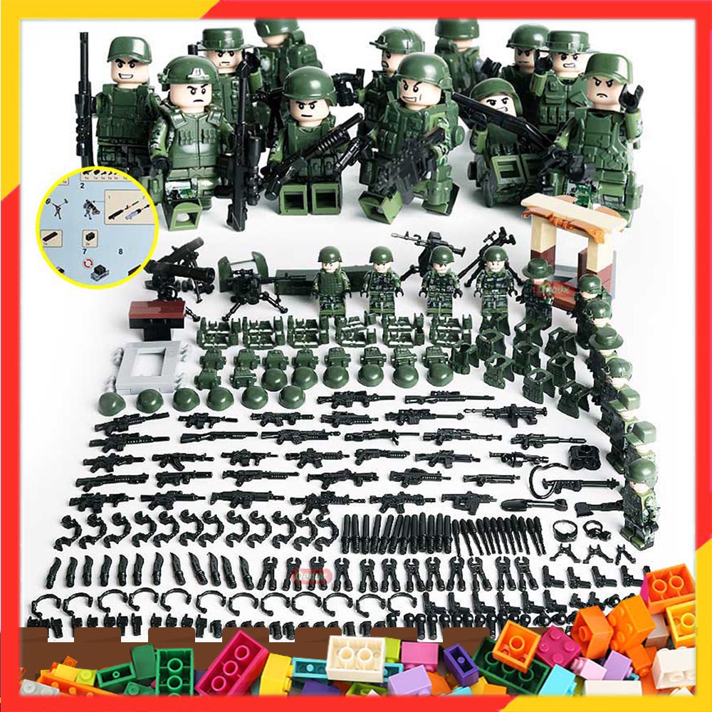 12 CÁI SWAT Quân đội Quân đội WW2 Minifigures Bộ đồ chơi Xây dựng Đồ chơi LeGoIng Đồ chơi Khối xây dựng Thành phố Người lính Cảnh sát Thành phố Hình Khối xây dựng Vũ khí Đồ chơi trẻ em Đồ chơi cho bé trai Tương thích với mọi thương hiệu