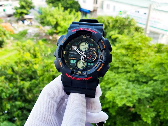 Đồng hồ kim nam dây nhựa cao cấp phiên bản thể thao G-Shock GA-140-1A4DR