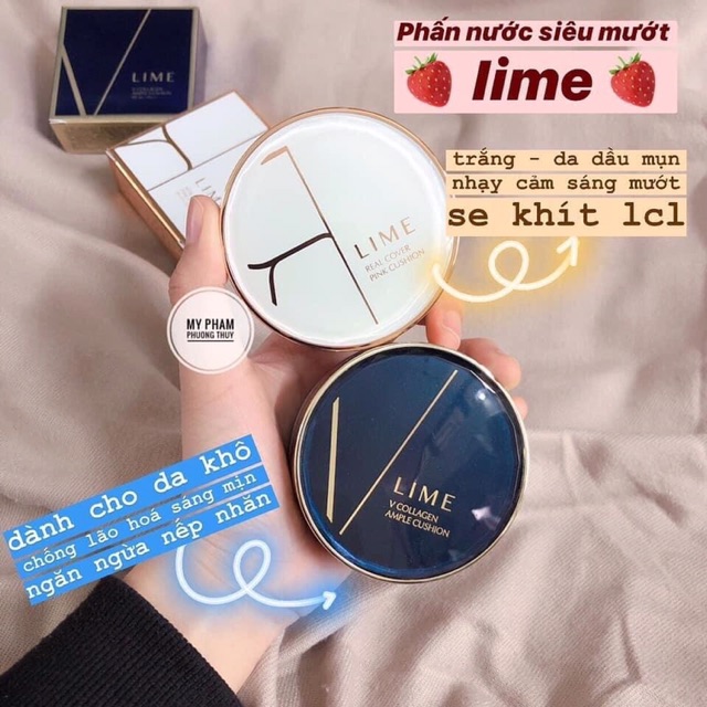 {Ngân Cosmetics} Phấn nước Lime Cushion Siêu mịn Siêu mướt thích mê | BigBuy360 - bigbuy360.vn