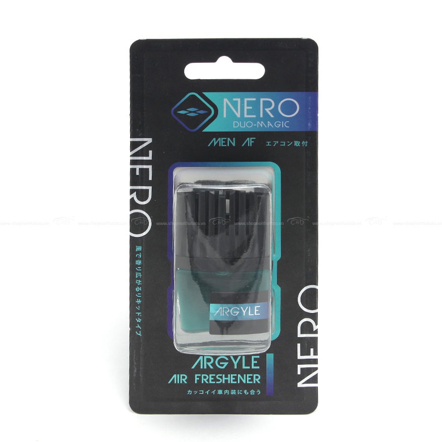 Nước hoa ghim máy lạnh AIR-Q NERO DUO-MAGIC ARGYLE NO306-1 MEN AF 9ml