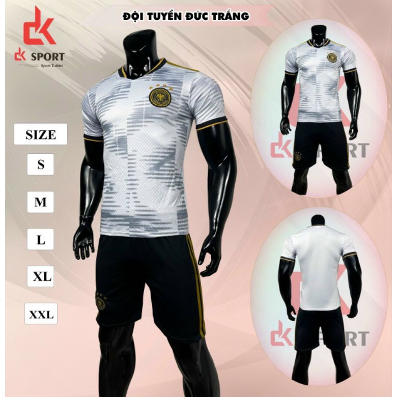 BỘ ĐỒ ĐÁ BANH ĐỘI TUYỂN ĐỨC TRẮNG 2023