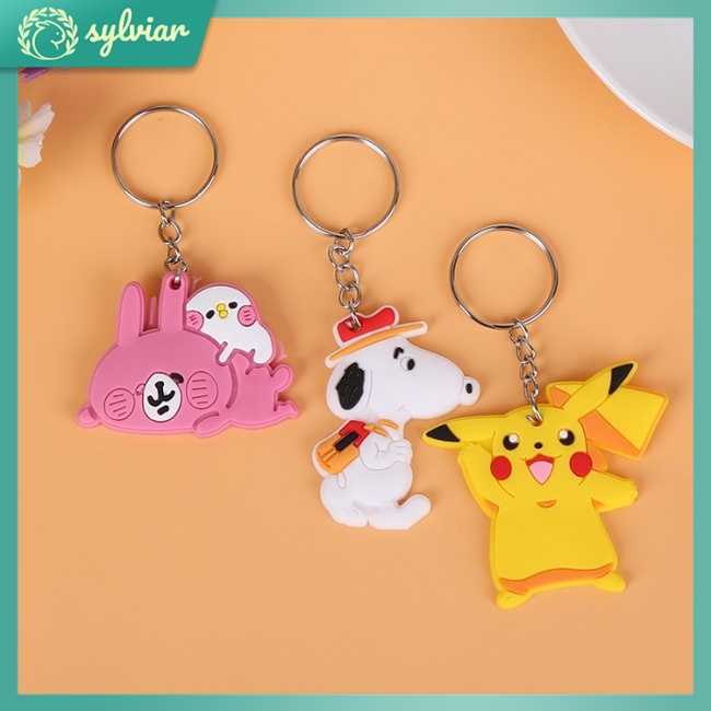 Móc Chìa Khóa Họa Tiết Hoạt Hình Dễ Thương Dùng Làm Quà Tặng