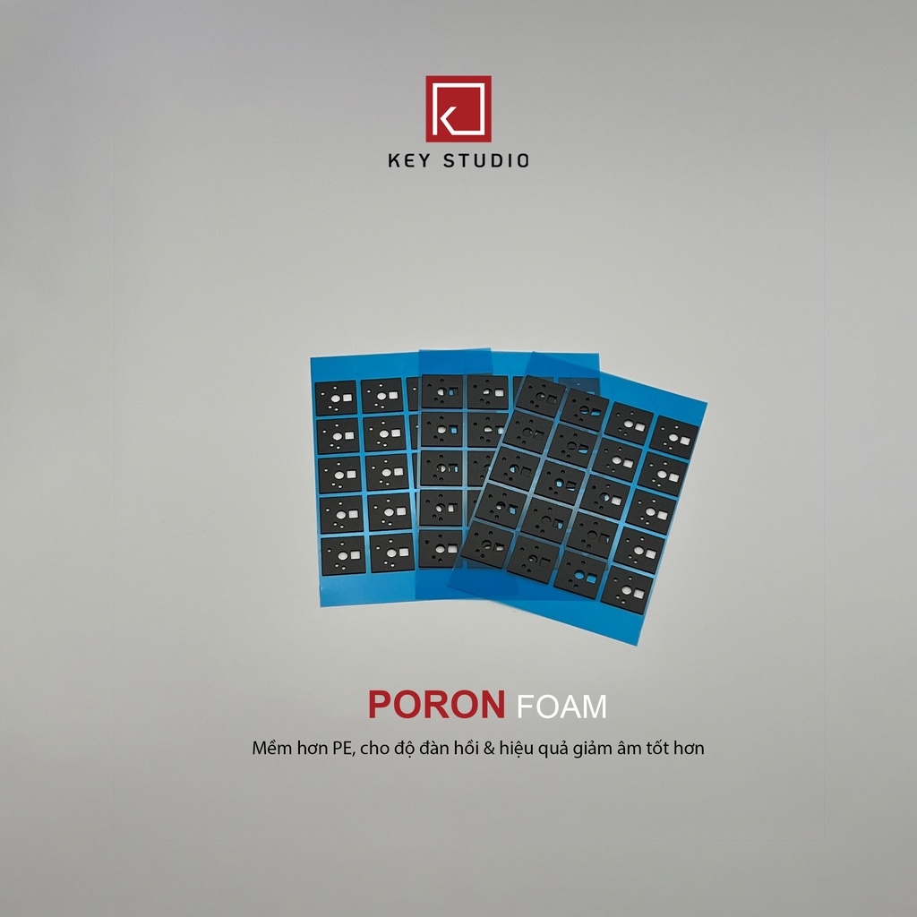Foam đệm Switch phím cơ Custom PE/PORON Foam loại tốt dày miếng đệm tiêu âm Switch 10 20 30 pcs