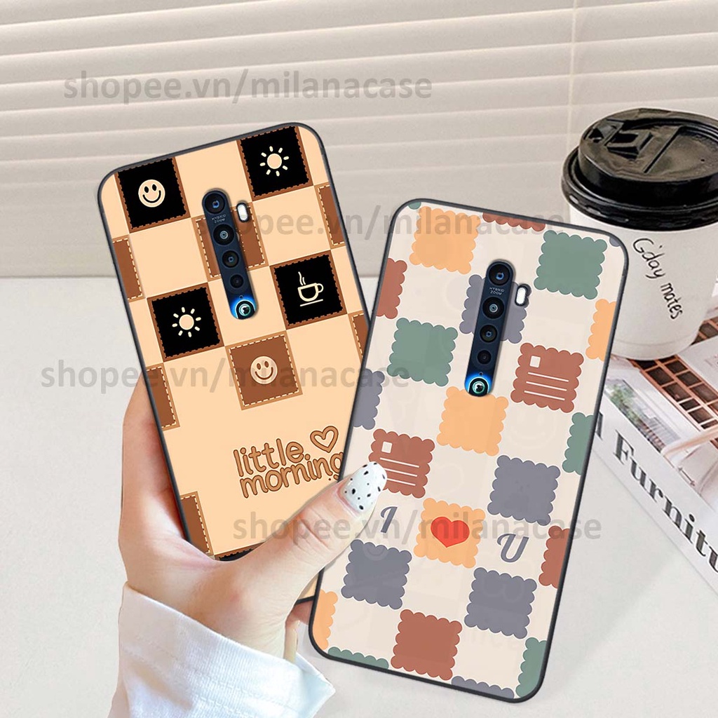 Ốp Oppo Reno 2f / Reno2 F caro họa tiết nhiều màu sắc siêu đẹp thời trang cá tính