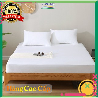 Bộ ga gối cotton DUY QUANG Bộ drap gối khách sạn, nhà nghĩ màu trắng đầy đủ kích thước 10-20-25-30cm