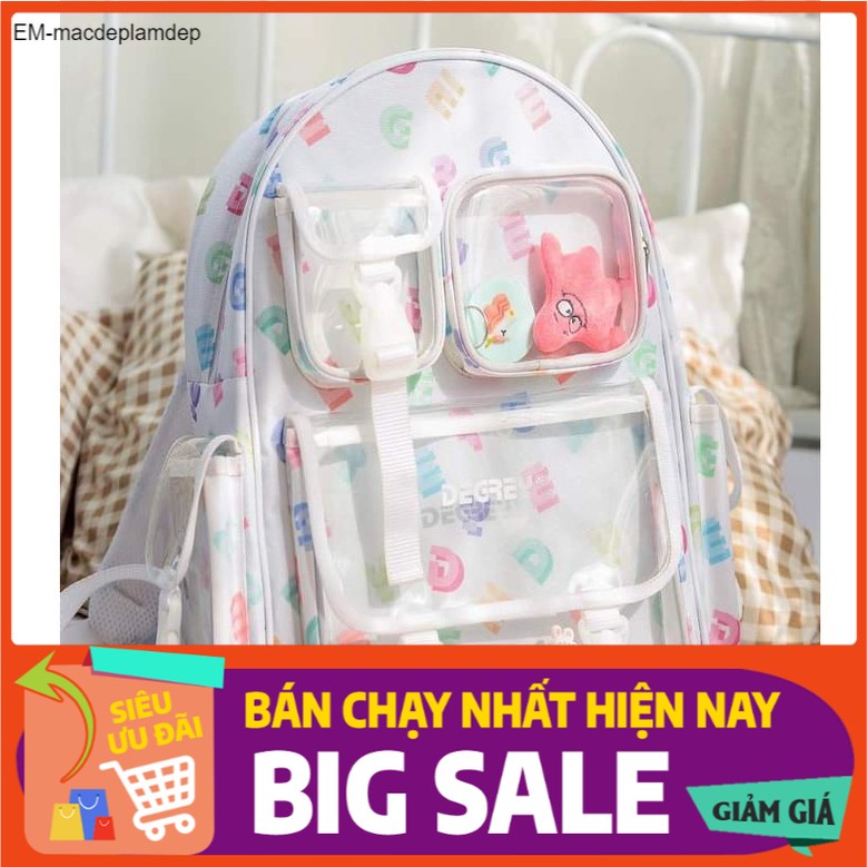 (1511) Balo Degrey Backpack (chuẩn cao cấp 1-1) (Tặng full tag và giấy thơm) (Hồng, Đen, Chữ, Đỏ Hoa Văn)