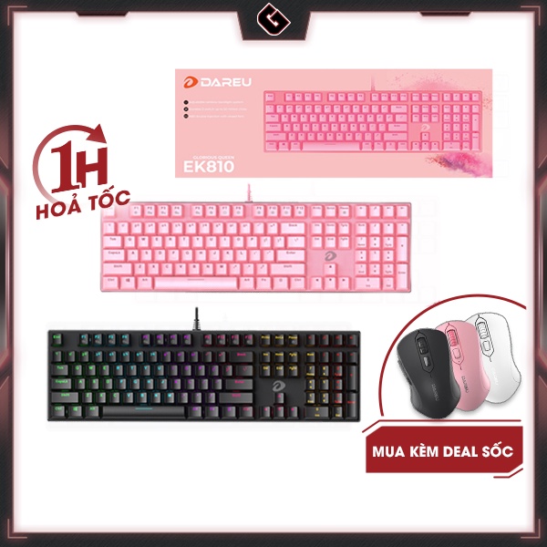Bàn Phím Cơ Gaming Dareu EK810 Full Size - Hàng Chính Hãng