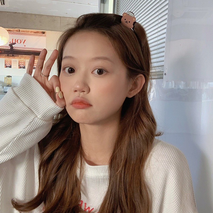 Kẹp Tóc Hình Gấu Dễ Thương Phong Cách Hàn Quốc Cho Nữ