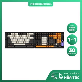 Akko keycap set – carbon retro - asa profile - hàng chính hãng