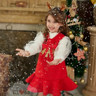 Váy BÉ GÁI  diện noel diện tết siêu xinh dễ thương KOKURO VD09
