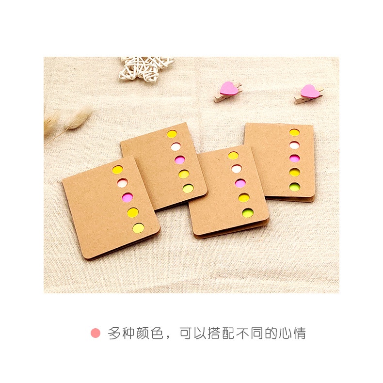 Set 120 miếng giấy dán ghi chú phân loại nhiều màu sắc