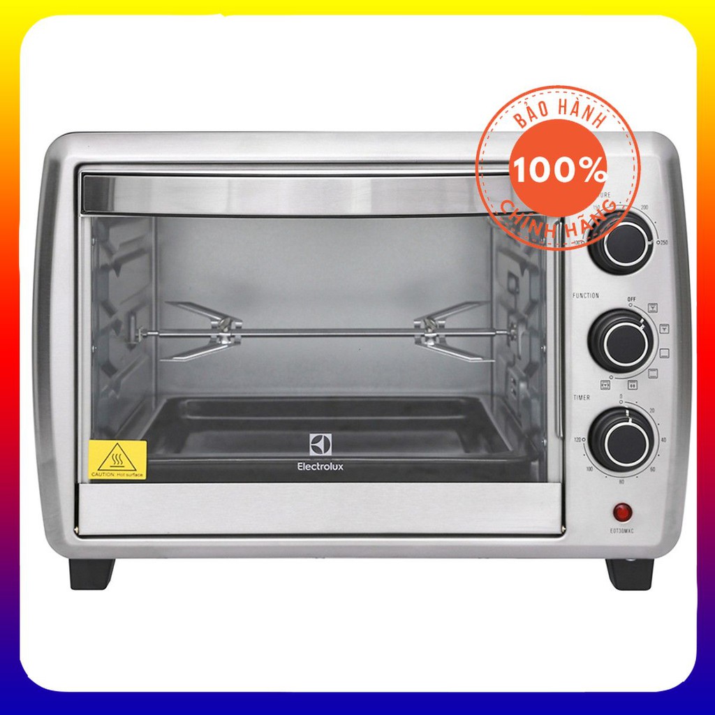 Lò nướng điện Electrolux EOT30MXC 30L 1800W (Đen) - Hàng Chính Hãng