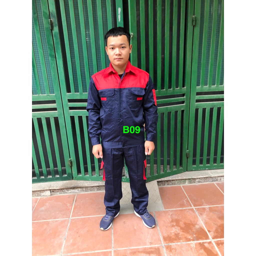 Quần Áo Lao Động Than Phối Đỏ