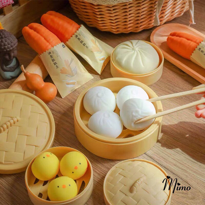 Đồ chơi Squishy Mochi dễ thương, mềm bánh bao chân thựcmềm mịn giảm stress co dãn đàn hồi ngộ nghĩnh giải tỏa căng thẳng