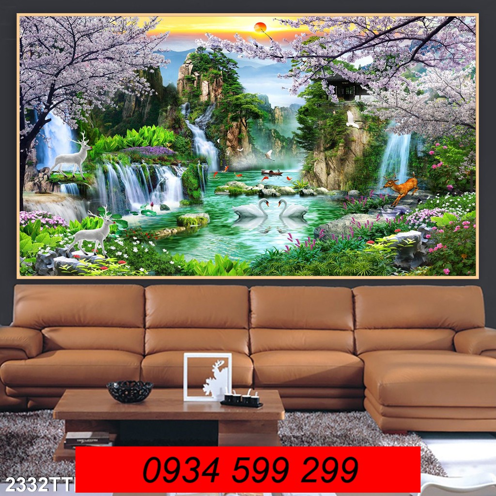 Tranh gạch 3D trang trí phòng - tranh gạch men FFG