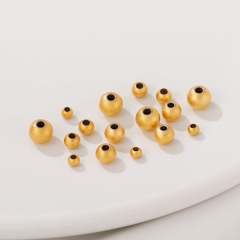 Bộ Hạt Tròn Màu Sắc Dùng Làm Vòng Tay/Dây Chuyền diy