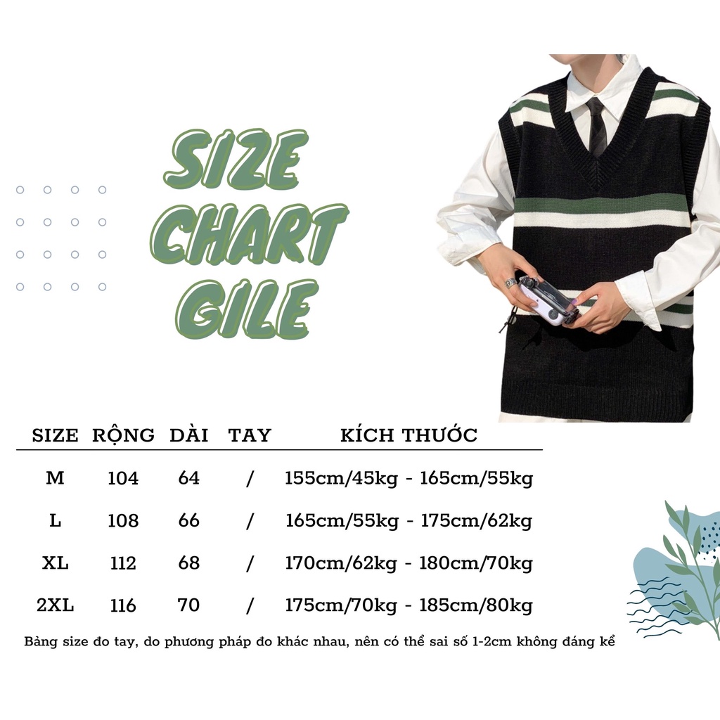 Áo Gile Len Phối Họa Tiết 3 Sọc Ngang Phong Cách Unisex Dành Cho Nam Và Nữ
