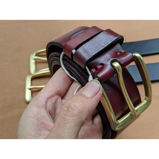 Dây lưng nam/ Thắt lưng nam da bò. Mặt đồng đúc cực sang. Đen, Nâu, Nâu đỏ - DA THẬT 100% & BẢO HÀNH 2 NĂM