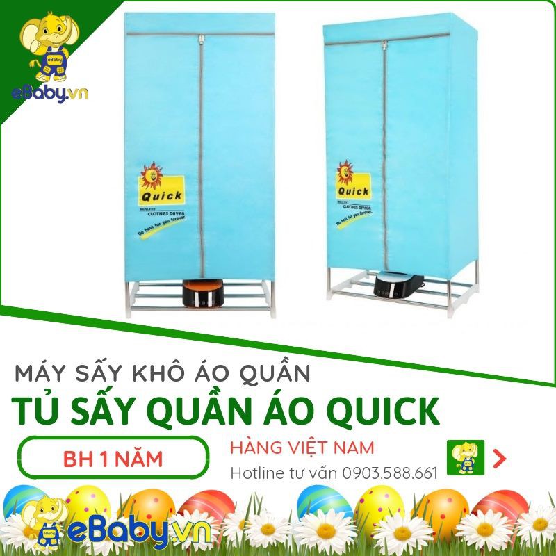 Tủ Sấy Quần Áo Quick - CHÍNH HÃNG - BẢO HÀNH 1 NĂM