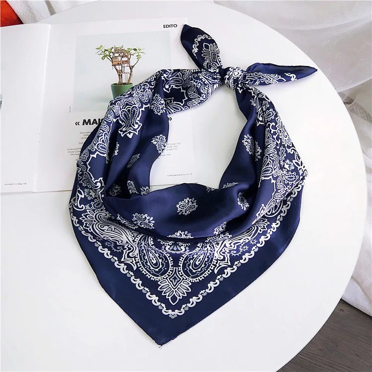 Khăn bandana lụa nam nữ unisex đa năng phong cách streetwear hiphop BTS EXO khăn choàng cổ lụa - Mã 7009