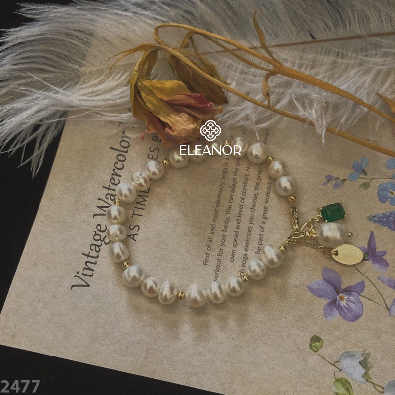 Lắc Tay Eleanor Đính Đá Xanh Vuông Cho Nữ - SP002477 | BigBuy360 - bigbuy360.vn