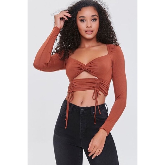 Áo thun dài tay cut out F21