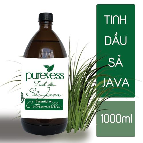 Đèn nến xông tinh dầu + Tặng tinh dầu Sả Java PUREVESS 5ml