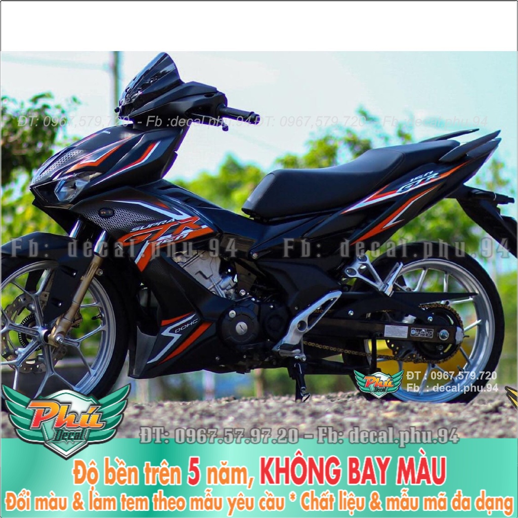Tem Rời Winner X GTR cam đen 2021 (K) -1