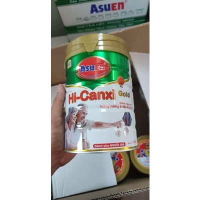 Sữa hi-canxi Asuen cho người già Ngừa loãng xương, tiểu đường (Date 2025) - Lon 900g