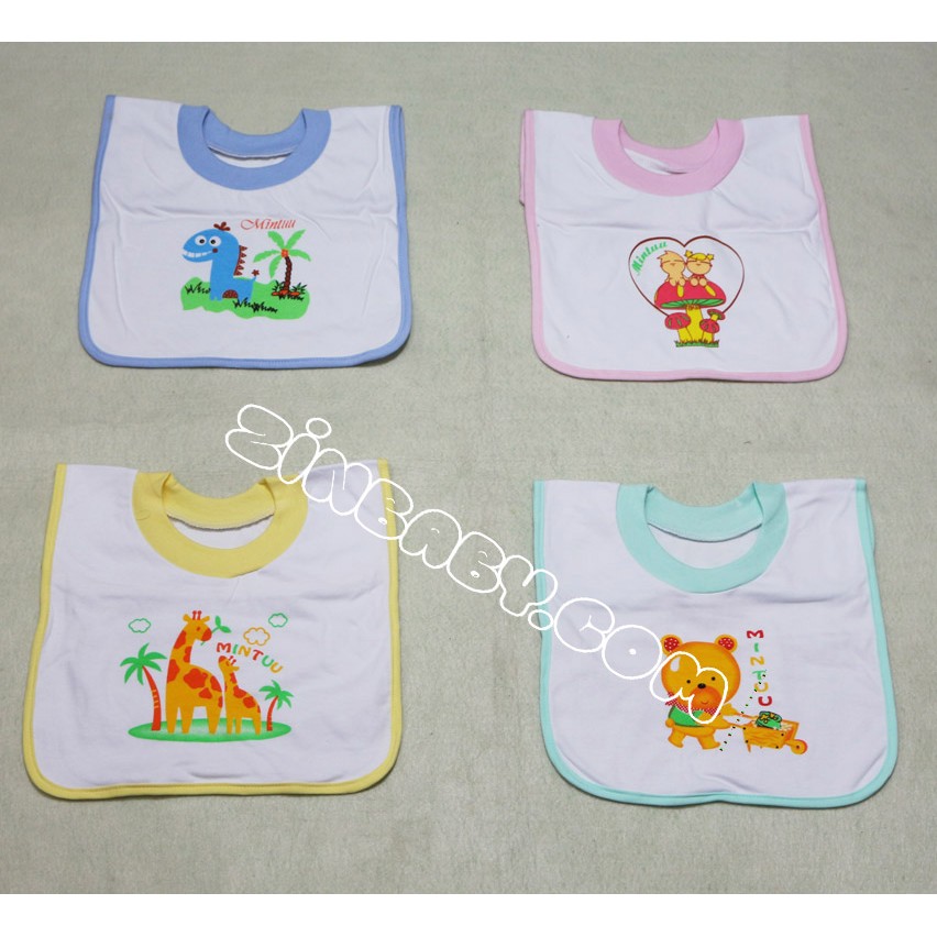 Yếm Ăn Cotton Chui Cổ MinTu