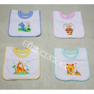 Yếm Ăn Cotton Chui Cổ MinTu