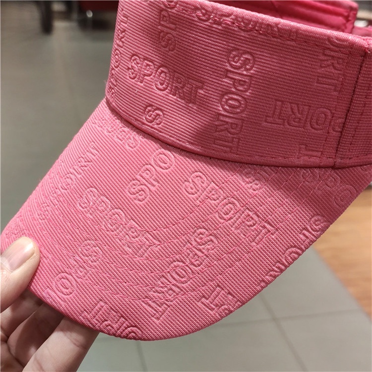 Mũ lưỡi trai hở chóp in chữ cái 3D phong cách thể thao năng động dành cho nam và nữ