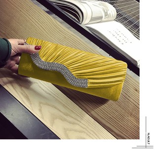 Ví Clutch S Dự Tiệc - Màu Vàng [+ 3 Tất]