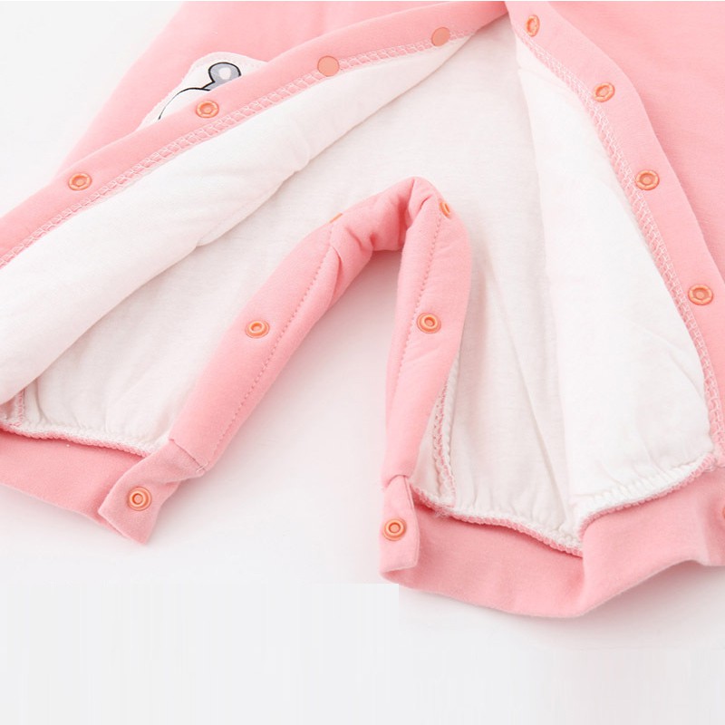 Body trần bông 3 lớp ủ ấm cho bé Trai bé gái 3-12 tháng SLTB05