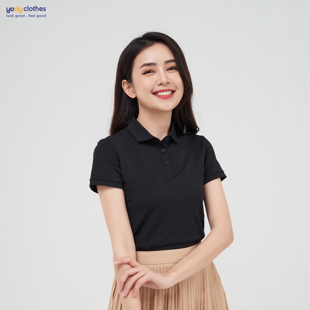 [SALE 30%] Áo thun polo nữ YODY vải mềm mát thấm hút nhanh bigsize phù hợp công sở APN5424