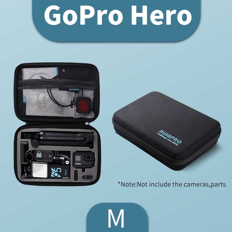 in stockNew productsPortable Storage Bag For Gopro Case for Xiaomi Yi For Go Pro Hero 9 8 7 6 5 4 Black DJI OSMO Pocket action Camera Accessories