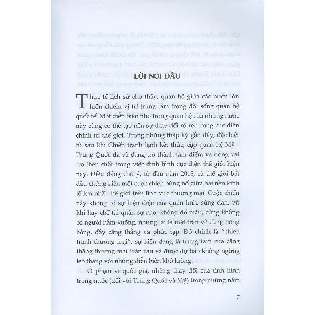 Sách Chiến Tranh Thương Mại Mỹ - Trung Và An Ninh Quốc Gia Trong Tình Hình Mới