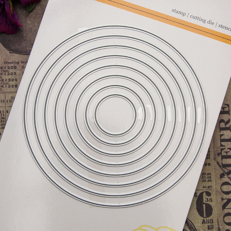 Khuôn Cắt Hình Tròn Dùng Làm Thẻ Scrapbook