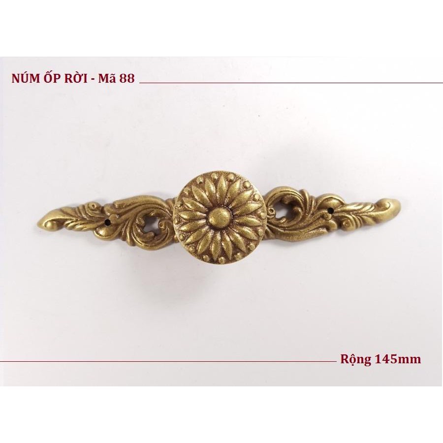 Tay quai N88 đồng nguyên chất, tay quai lắp tủ quần áo, tủ trang trí, kệ tivi vô cùng đẹp, sang và chất