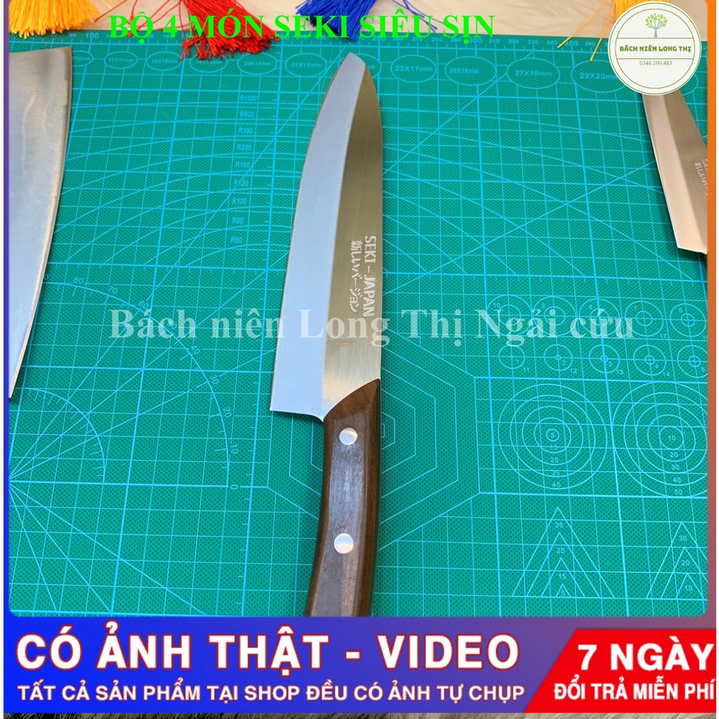 (FREE SHIP) Bộ dao Seki 4 món siêu dày, nặng hàng loại 1 bao chất toàn thị trường