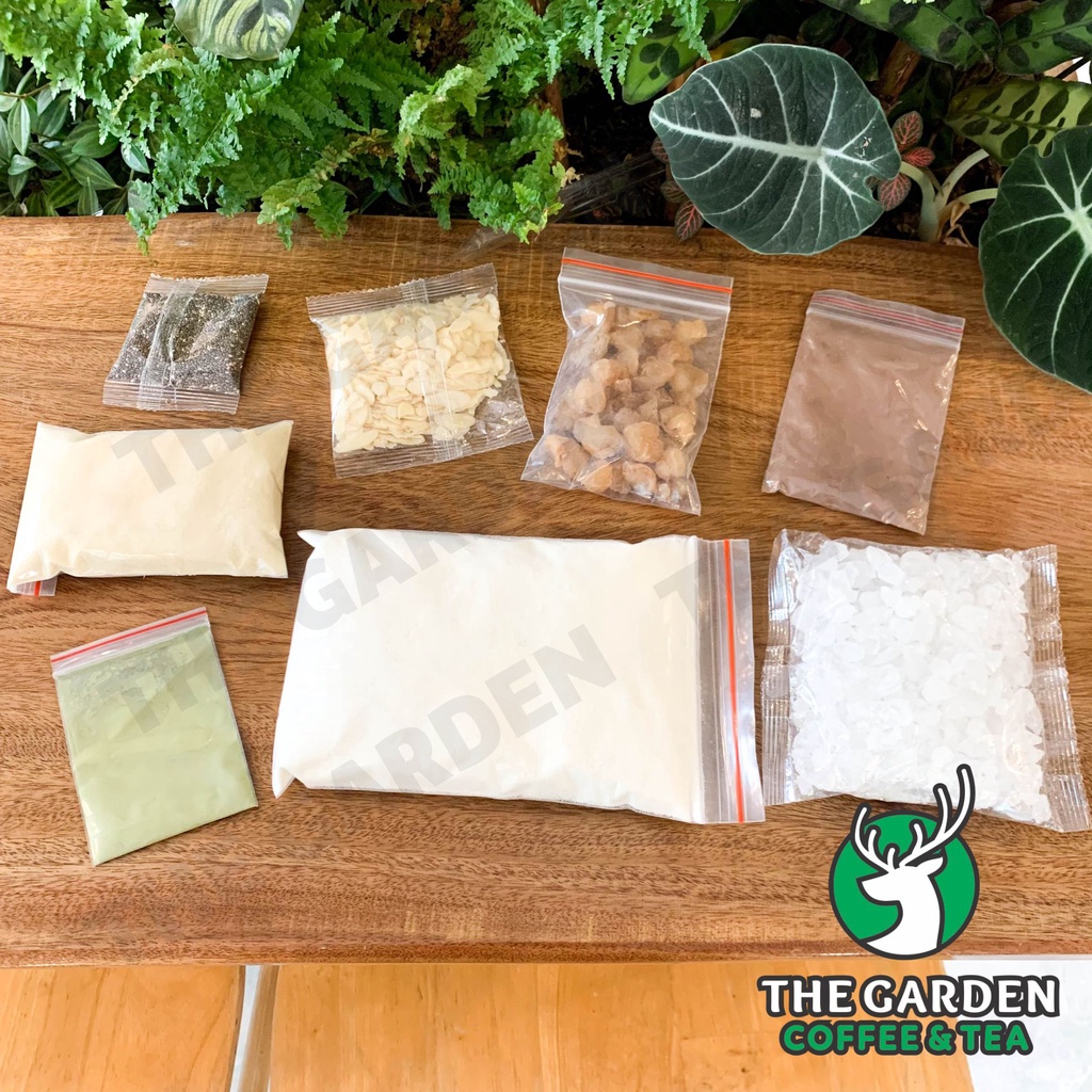 Chè khúc bạch tự nấu, set nguyên liệu nấu chè 3 vị thạch thơm ngon THE GARDEN