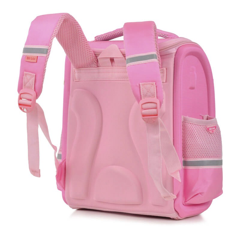 Balo cấp 1 Mr Vui 922 balo chống gù ba lô in hình cho bé gái lớp 1 lớp 2 (Kích thước 28x15x32cm)