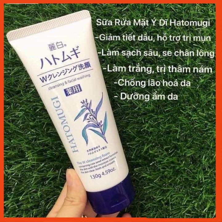 Sữa rửa mặt Hatomugi hạt ý dĩ  130g và 170g Nhật bản