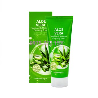 Sữa rửa mặt dưỡng ẩm tinh chất nha đam Flora Beauty Aloe Vera 150ml