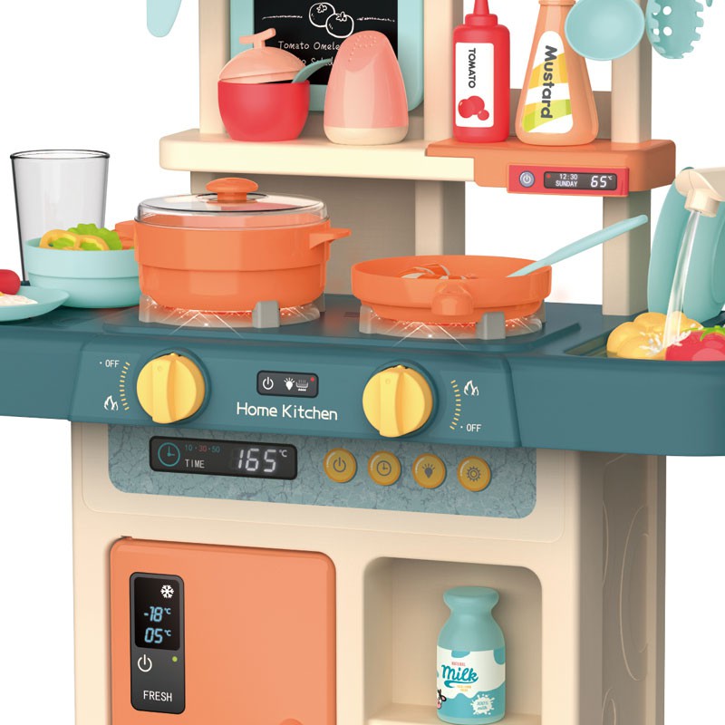 Đồ chơi nấu ăn cho bé có nhạc và đèn nhựa nguyên sinh an toàn 36 chi tiết cao 63 cm
