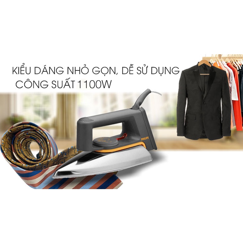 Bàn ủi khô Philips HD1172 - Hàng Chính Hãng