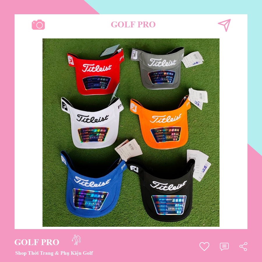 Mũ đánh golf nam nửa đầu Titleit chống nắng cao cấp GOLF PROMG017